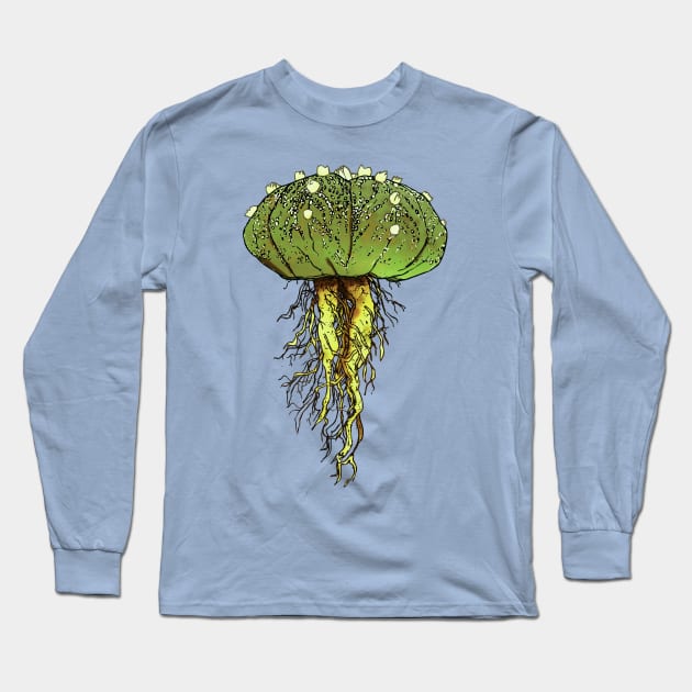 ASTROPHYTUM Sp. (Variant) By Agacactus Long Sleeve T-Shirt by AgaCactus